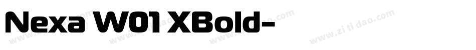 Nexa W01 XBold字体转换